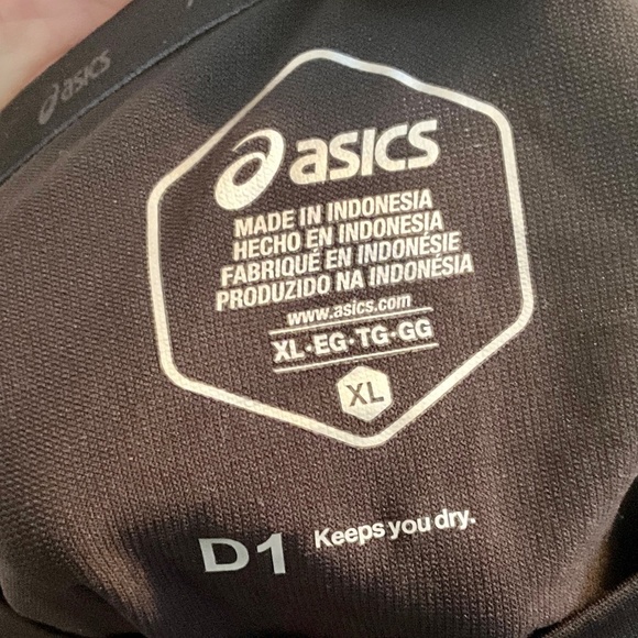 Asics Women’s Tee D1 Keeps you dry Performance Short sleeve Black Size XL - Picture 3 of 4
